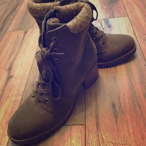 Olive green boots